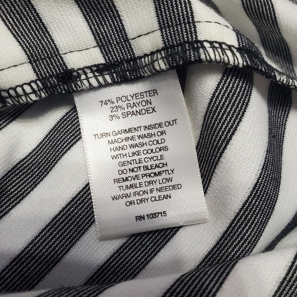 Valerie Stevens Women's Striped Sleeveless Pockets Dress L - Picture 6 of 6